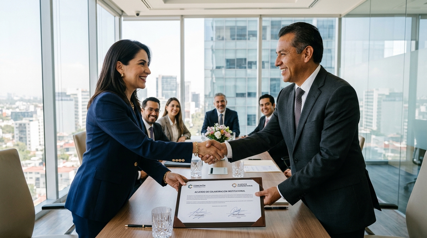 Firma y celebración de acuerdo de colaboración institucional